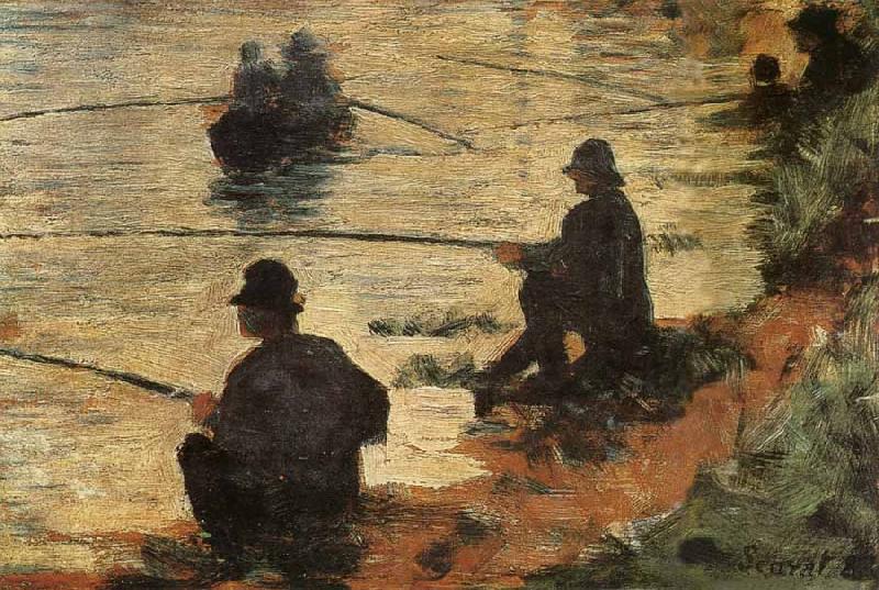 Georges Seurat Fisherman France oil painting art